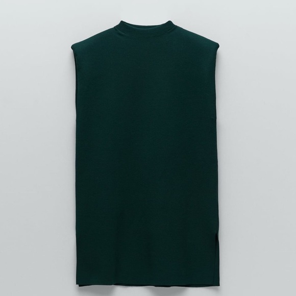 ZARA Shoulder Pad Knit Top - Picture 6 of 6